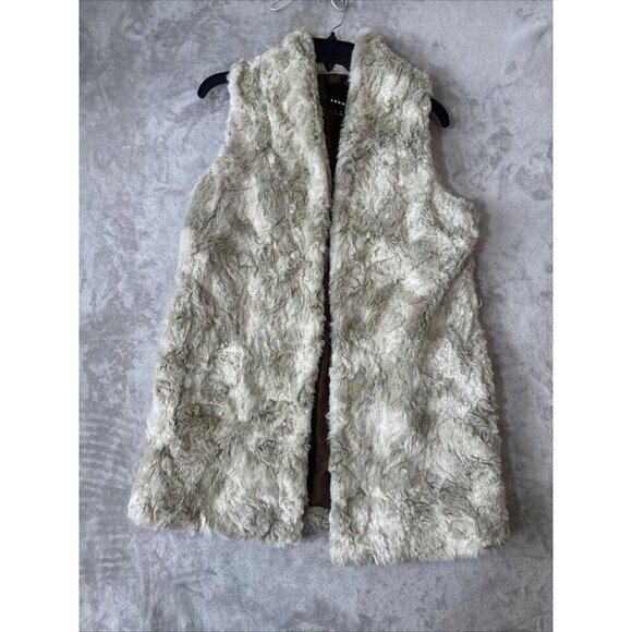Women’s Trouvé Vest Faux Fur Brown Size Small - Picture 13 of 13